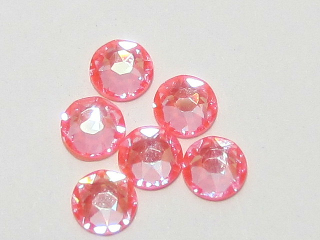 18 pcs. 30ss ELECTRIC ORANGE DeLITE FLATBACK European Rhinestones